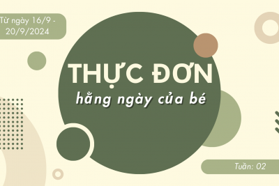 Thực đơn tuần 2