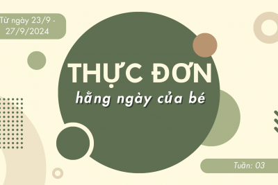 Thực đơn tuần 3