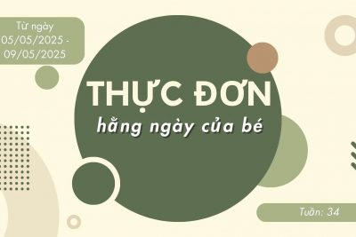 THỰC ĐƠN TUẦN 34