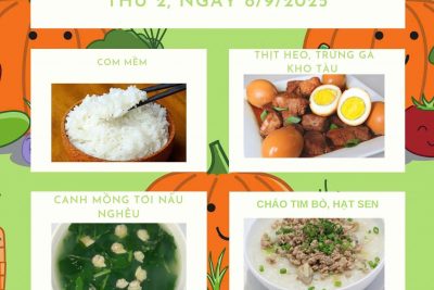 THỰC ĐƠN TUẦN 1/9/2025