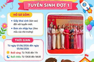 THÔNG BÁO TUYỂN SINH NĂM HỌC 2026 – 2027